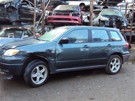 2005 MITSUBISHI OUTLANDER LS, 2.4L, AUTOMATIC, 2WD, COLOR GREEN, STK 143682